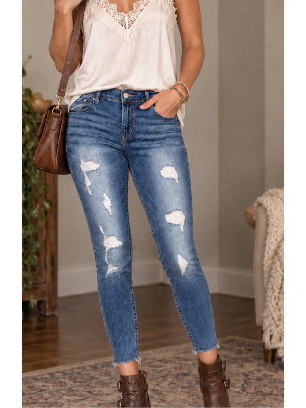 Daytrip Virgo Ankle Skinny Jeans size 38 waist